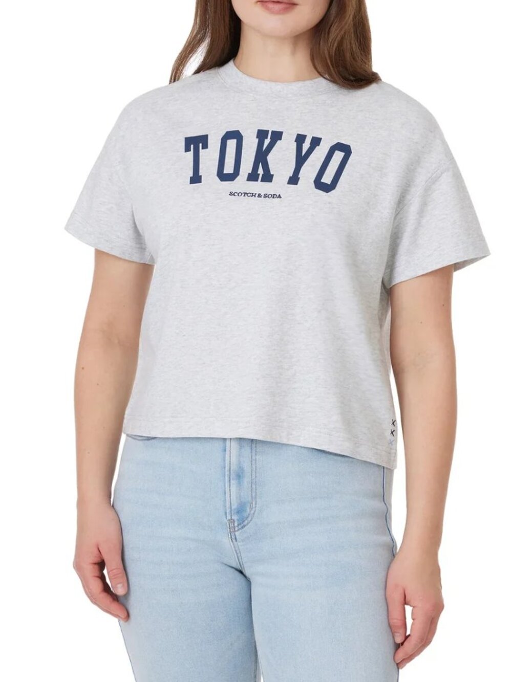 Scotch & Soda Women's Boxy City T-Shirt – Tokyo Graphic – Size XS